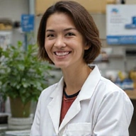 Portrait of Dr. Evelyn Reed, a leading botanical scientist.